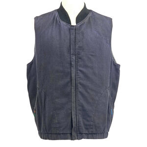 Americana Workwear Workrite FR Arc Rated Insulated Vest Men L Navy ATPV 31.2